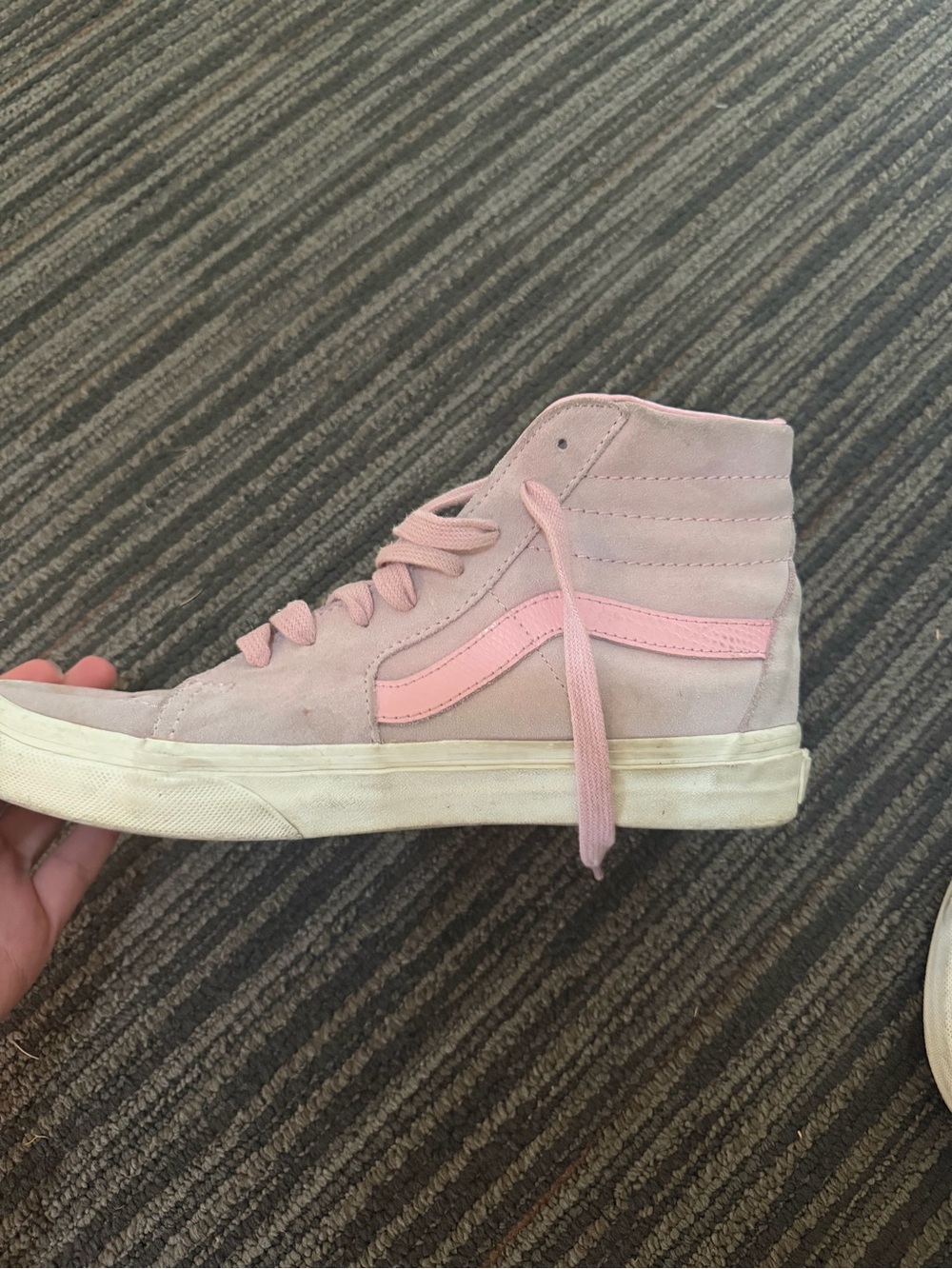 High-Top Women's Vans Sneaker in Light Pink